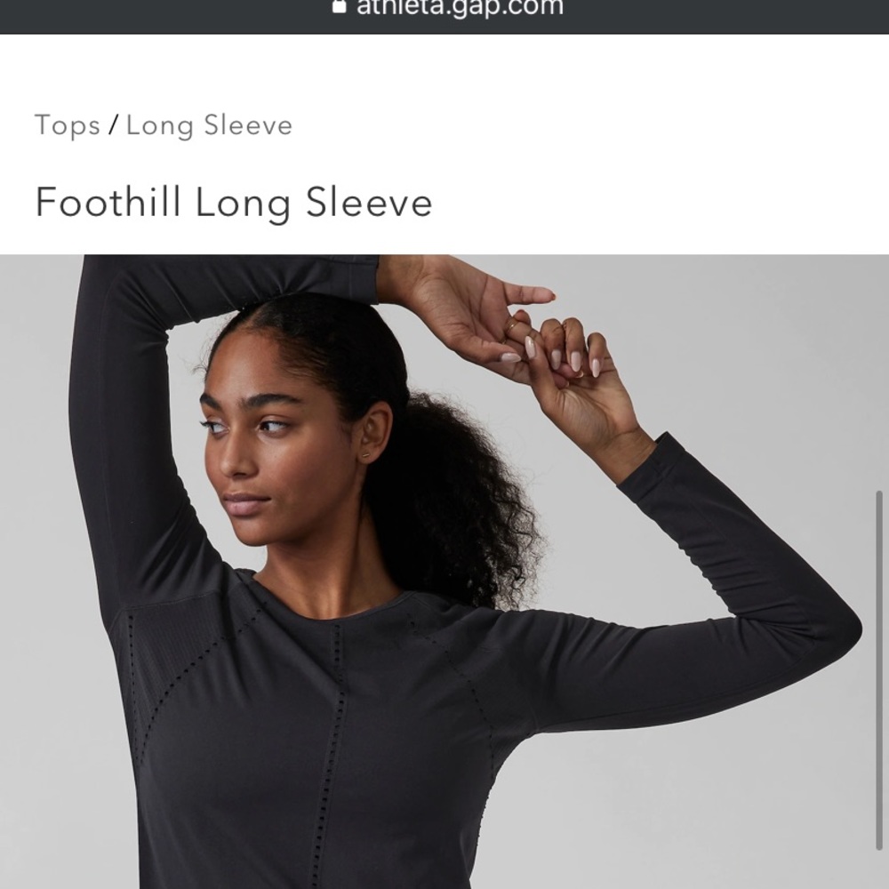 Athleta Foothill Long Sleeve Women’s Size Large